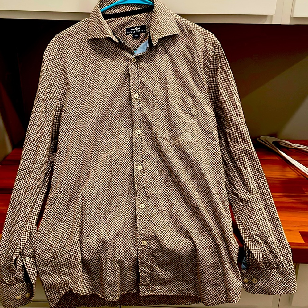 Men’s button down hippie style Noble Surfer California Vibtage shirt Small